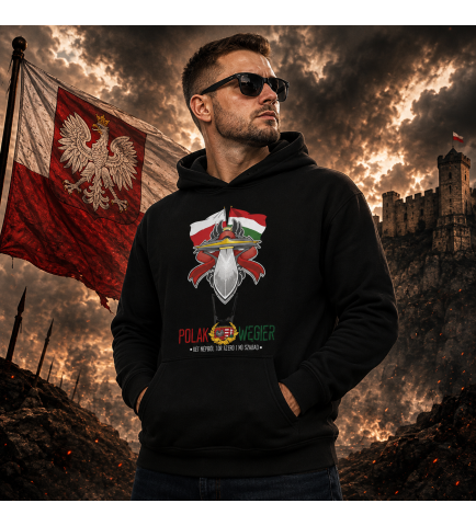 BLUZA Z KAPTUREM POLAK WĘGIER